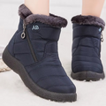Bottes Femme d’Hiver Imperméables à Crampons avec Doublure en Peluche