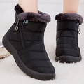 Bottes Femme d’Hiver Imperméables à Crampons avec Doublure en Peluche