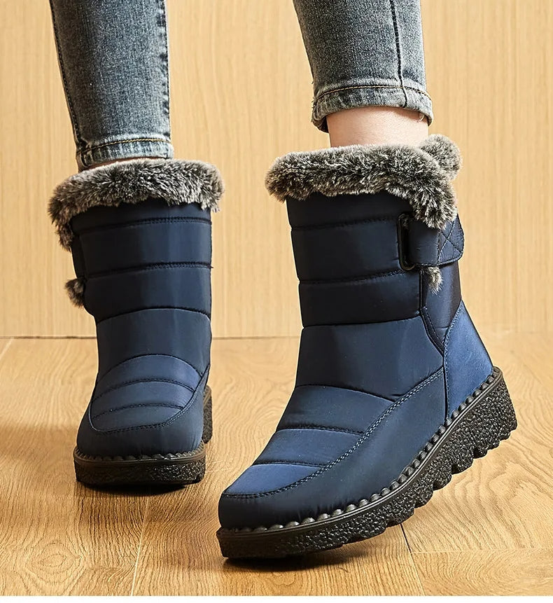 Bottes Femme d’Hiver à Tige Moyenne Imperméables