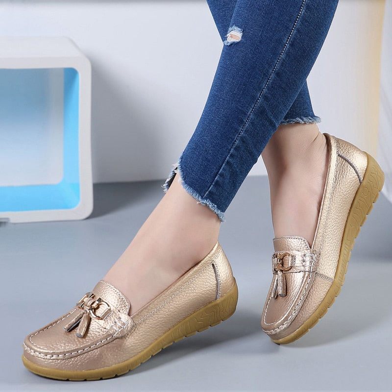 Mocassins Femme Confort à Semelle Souple