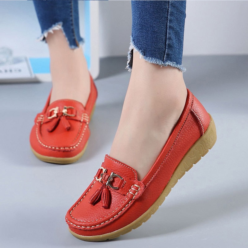 Mocassins Femme Confort à Semelle Souple
