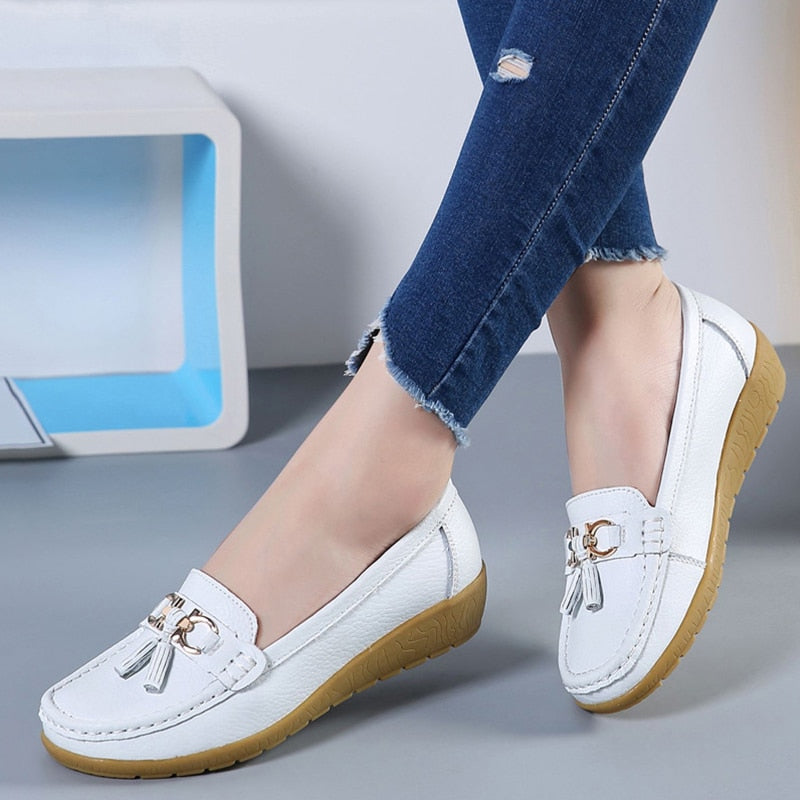 Mocassins Femme Confort à Semelle Souple