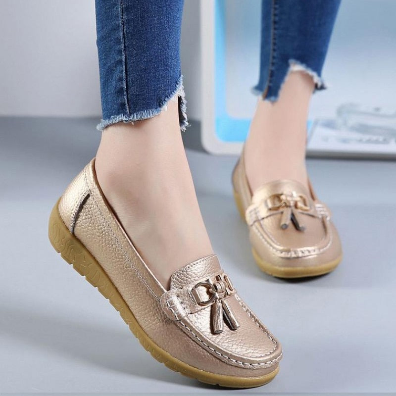 Mocassins Femme Confort à Semelle Souple