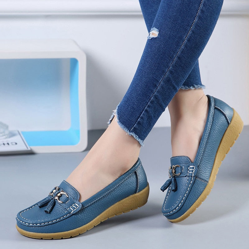 Mocassins Femme Confort à Semelle Souple